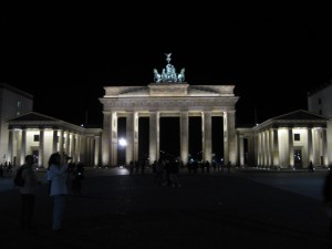 Das Brandenburger Tor bei Nacht