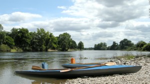Mit dem Faltboot unterwegs: Loire bei Diou