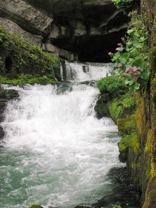 Die Quelle der Loue bei Pontarlier
