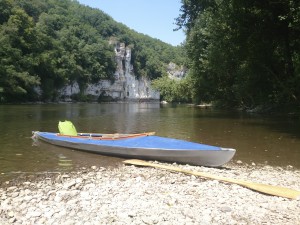 Mit einem Pouch Faltboot unterwegs auf der Dordogne